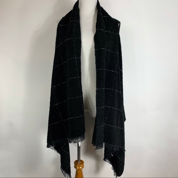 Express Jackets & Blazers - NWT Express Black Windowpane Plaid Scarf Vest